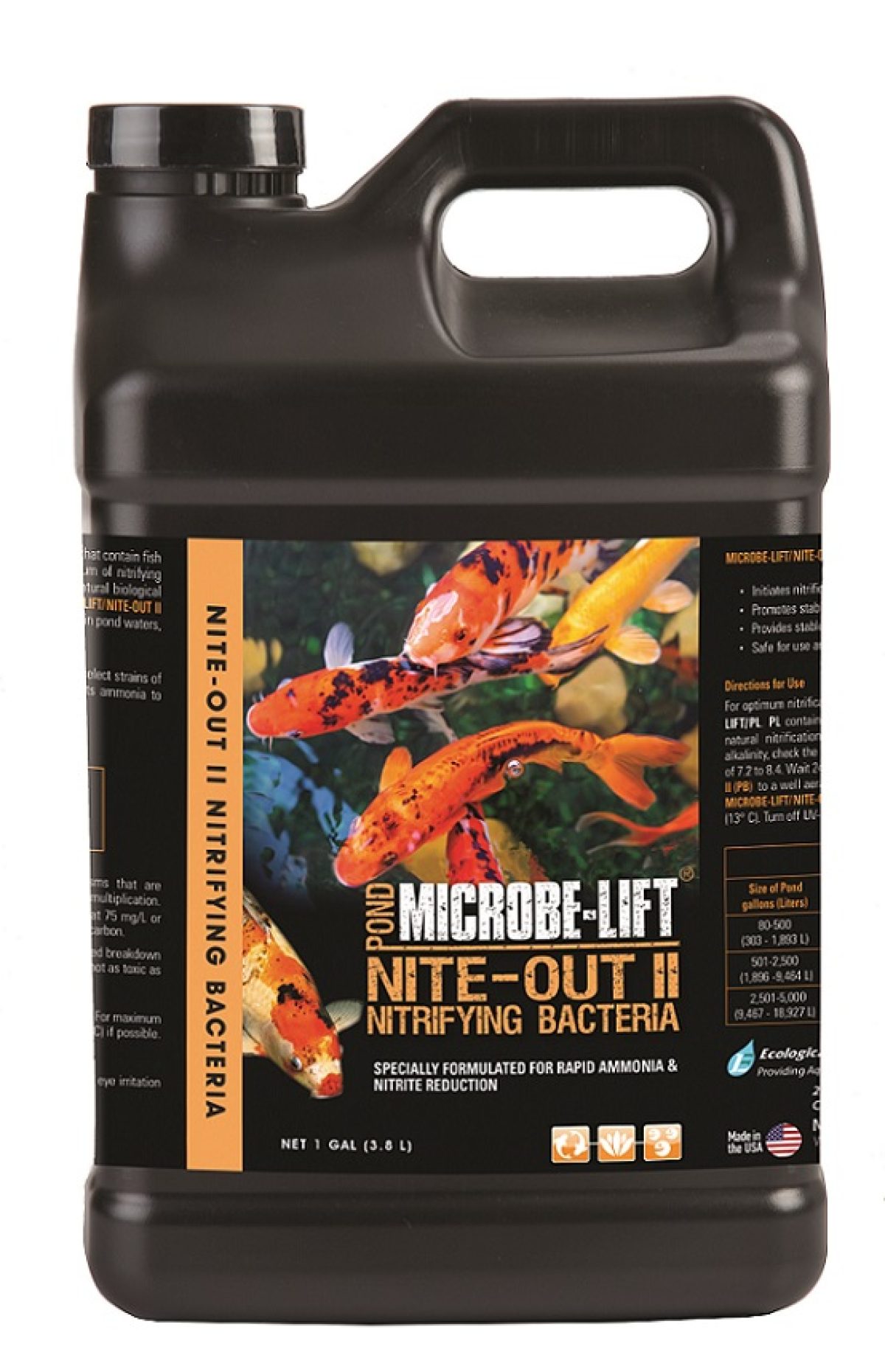  MICROBE-LIFT NITEH16 Nite-Out II Aquarium and Fish Tank  Cleaner for Rapid Ammonia and Nitrite Reduction, Freshwater and Saltwater,  16 Ounces : Aquarium Treatments : Pet Supplies